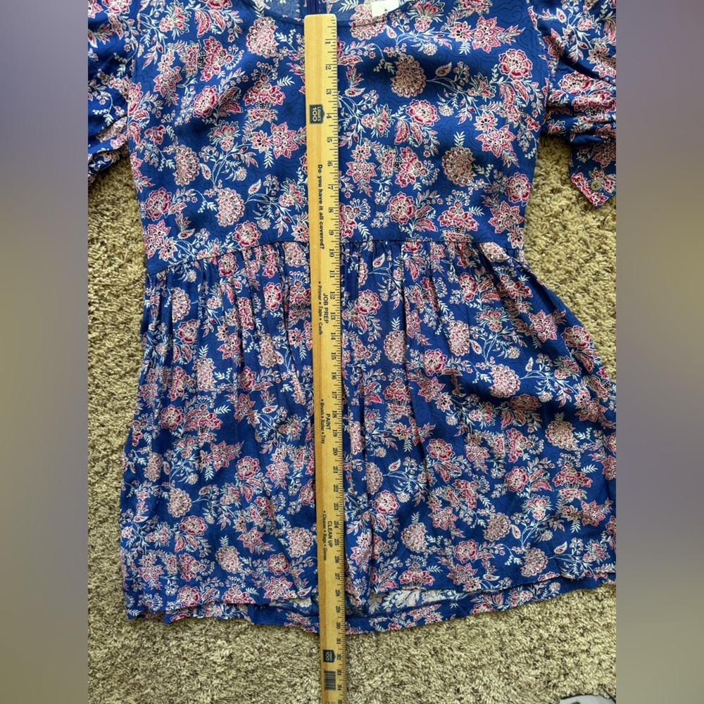 NWT, LOFT Women’s Size 14 Scoop Neck Puff Sleeve Swing Floral Print - Picture 13 of 13